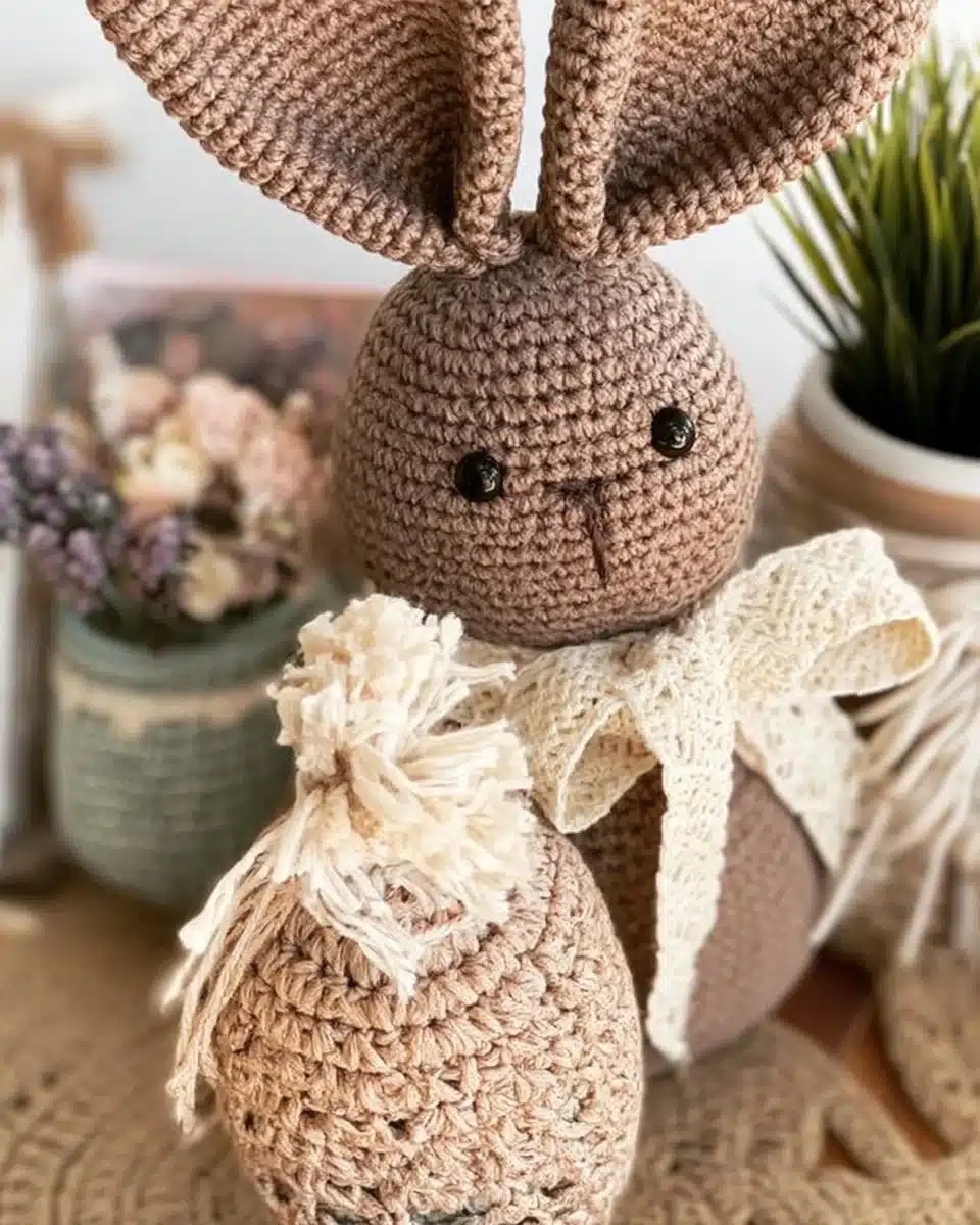 Charming Farmhouse Bunny decor for a rustic home aesthetic