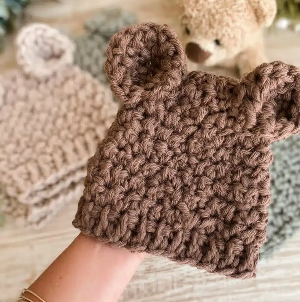 Adorable Star Stitch Baby Bear Hat for infants, perfect for warmth and style.