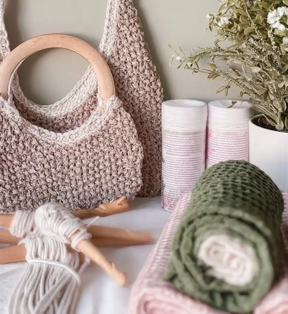 Star Stitch Towel Holder for stylish bathroom and kitchen organization