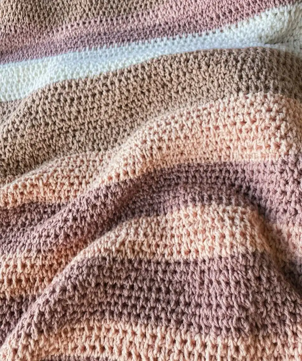 Cozy striped blanket perfect for home decor and comfort