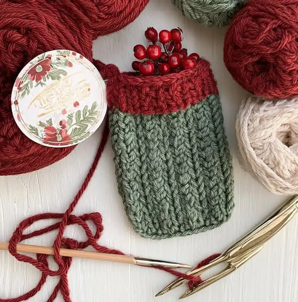 Bottle of Winterberry Wine showcasing its rich color and festive appeal.